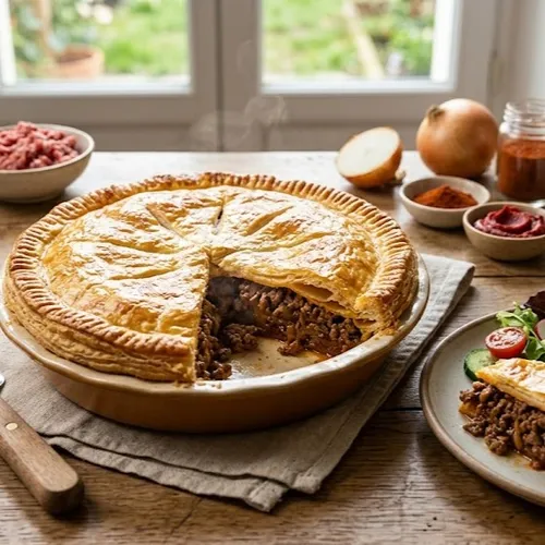 TOURTE À LA VIANDE HACHÉE