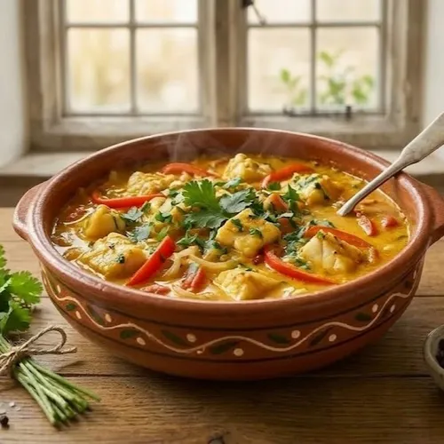 Moqueca baiana de poisson à la brésilienne
