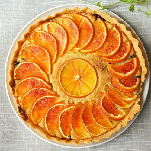 Gâteau/tarte à l'orange (façon tatin)