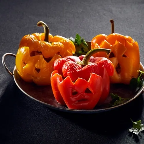 Poivron farcis spécial Halloween