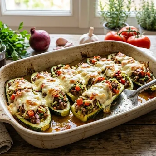 Courgettes farcies