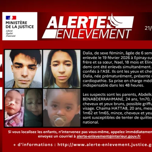 Alerte enlèvement : deux enfants recherchés
