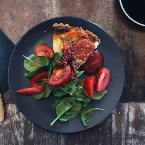 Tartes aux tomates et épinards