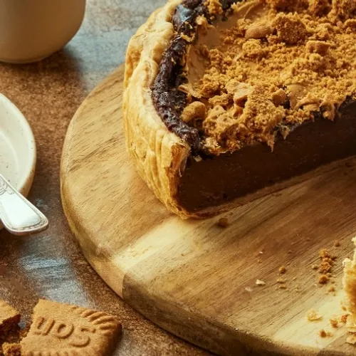 Flan au chocolat et spéculoos