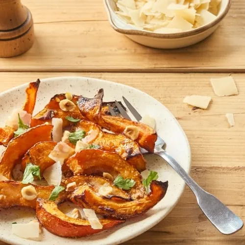 Potimarron au parmesan et noisette à la friteuse à air chaud