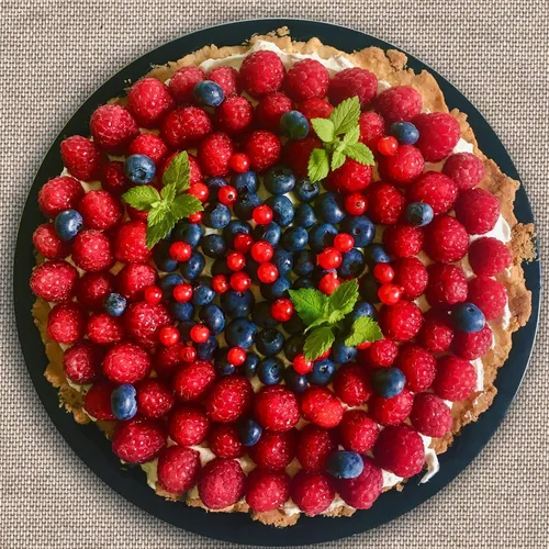 Tarte framboise myrtille