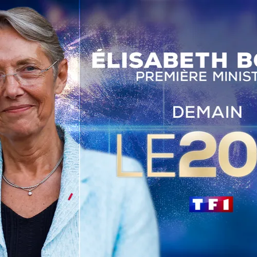 La Première ministre ELISABETH BORNE sera l'invitée du JT de TF1...