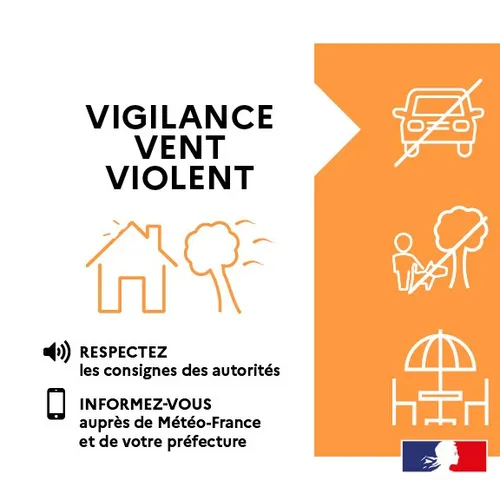 16/11/23 : VIGILANCE ORANGE  VENTS VIOLENTS  DANS LES ALPES-MARITIMES 