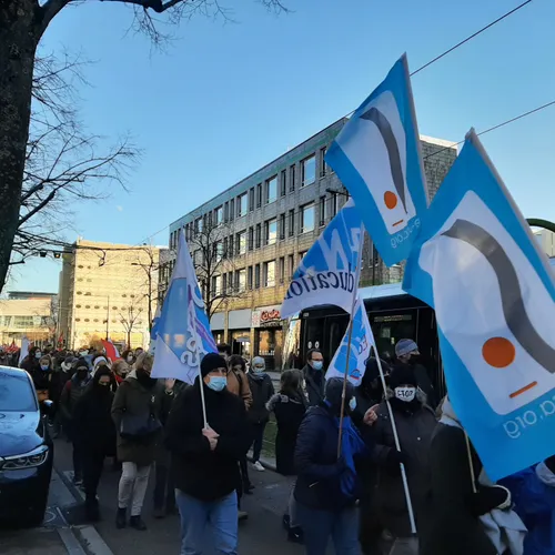 Manifestation des enseignants à Dijon