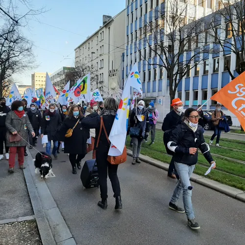 Manifestation des enseignants à Dijon