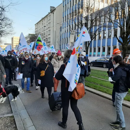 Manifestation des enseignants à Dijon