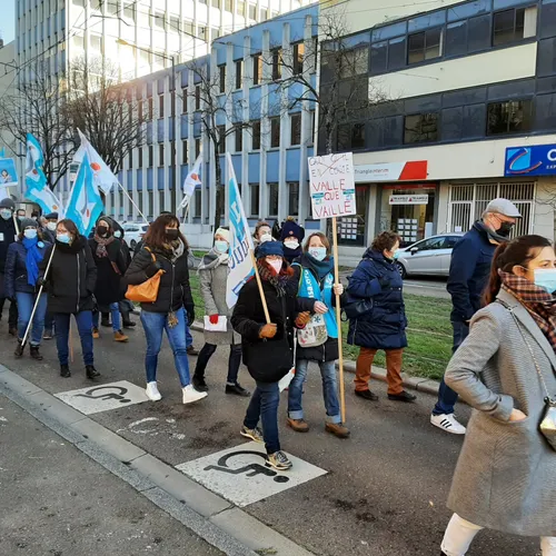 Manifestation des enseignants à Dijon