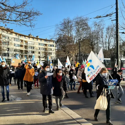 Manifestation des enseignants à Dijon