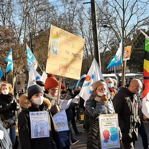 Manifestation des enseignants à Dijon