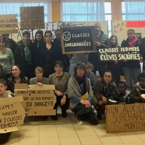 Ils s’opposent à la fermeture de deux classes au collège Montchapet