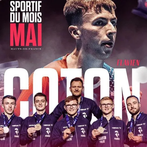 Hauts-de-France : Flavien Coton, sportif du mois de mai 2026 