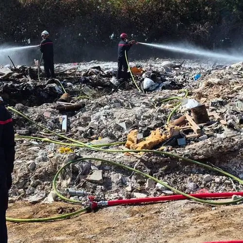 L’incendie sur le camp de Roms a Chambly est éteint