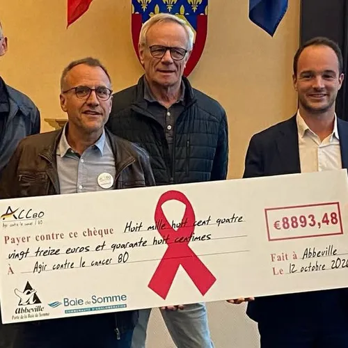 Abbeville : près de 9.000 euros récoltés contre le cancer du sein
