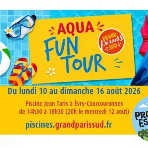 Aqua Fun Tour à la piscine d’Évry-Courcouronnes !