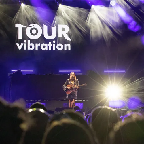 Philippine Lavrey sur la scène du Tour Vibration 2023