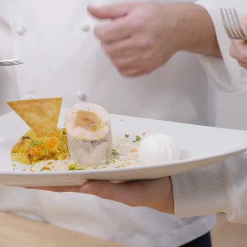 Ballotine de volaille farcie au Foie Gras