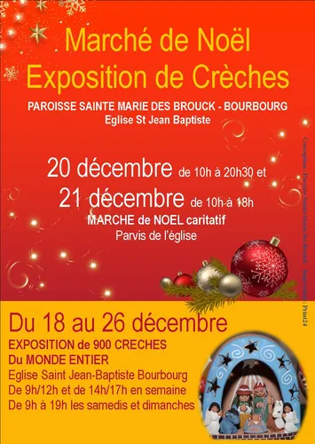 Marché de Noël avec exposition de 900 crèches du monde entier