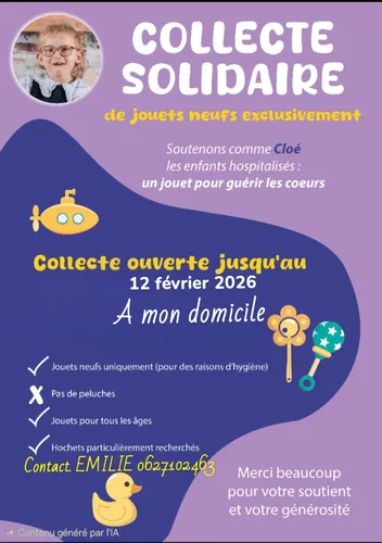 Collecte solidaire de jouets 