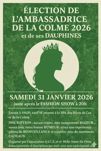élection de Miss Ambassadrice de la Colme