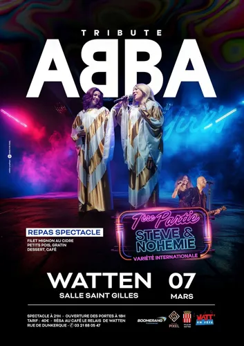 Repas spectacle Tribute Abba