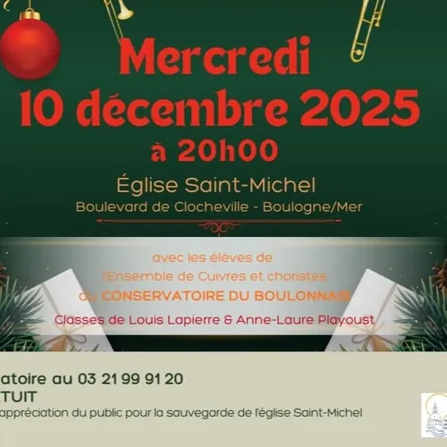 Boulogne-sur-Mer : Concert ce mercredi à l'église Saint-Michel