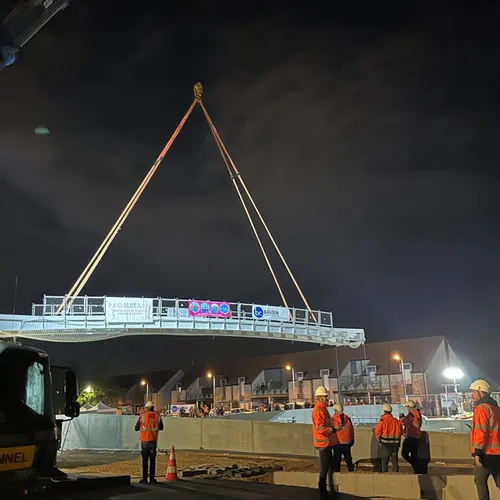 La passerelle des Corderies a été installée entre Dunkerque et...