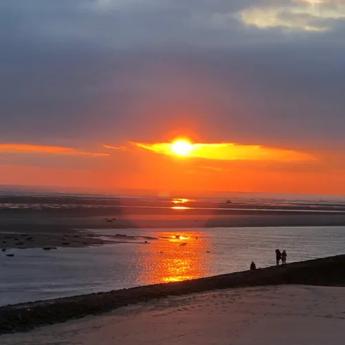 La marée reste dangereuse, exemple à Berck, baie d'Authie, ce lundi