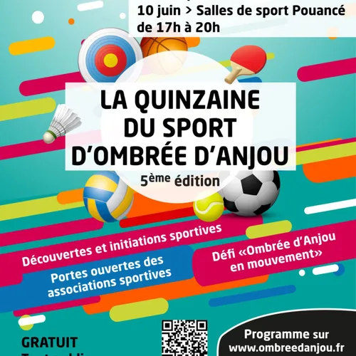 Ombrée d'Anjou. C'est la quinzaine du sport jusqu'au 15 juin