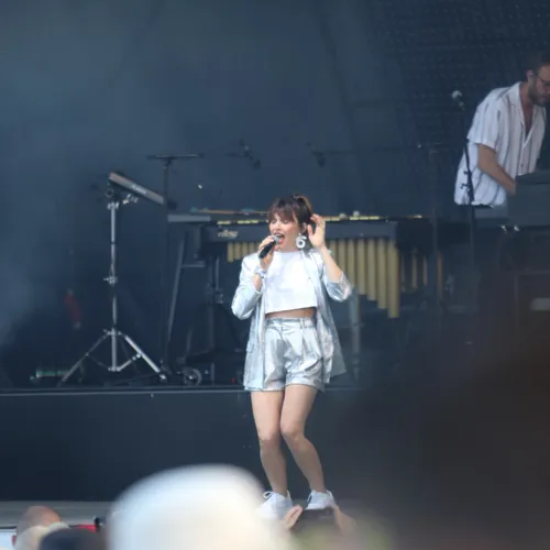 La chanteuse de Caravan Palace a interprété "Jolie Coquine", le titre le plus connu du groupe.