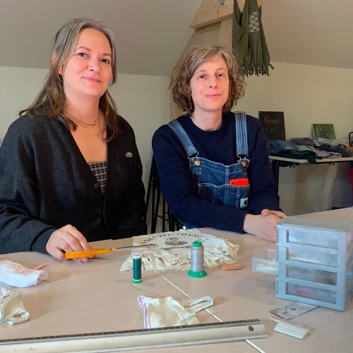 Luce Risler et Cécile Doucet de l'association Les Filles Récup
