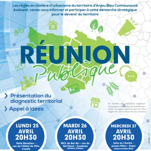 {PARTENAIRE} Des réunions publiques pour discuter PLUI à Anjou Bleu...
