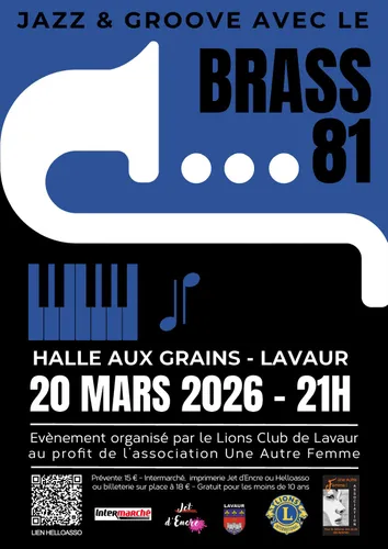 Soirée solidaire  Jazz & Groove avec Brass 81