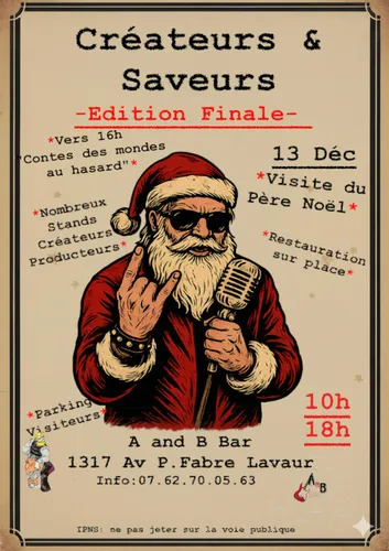 Marché créateurs & saveurs au  A and B bar à Lavaur 