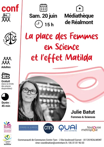 Conférence « La place des Femmes en Science et l’effet Matilda »