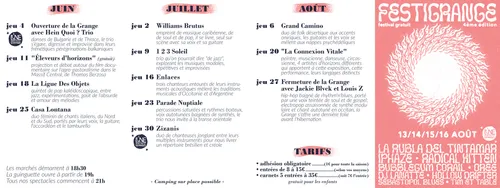 Les jeudis à la grange de Baffignac