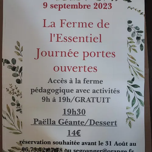 La ferme de l'essentiel vous ouvre ses portes !