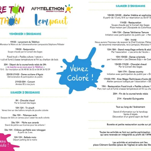 Pour la première fois, Lempaut fait son Téléthon !