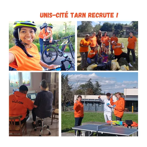 Unis-Cité Tarn recrute de nouveaux volontaires !
