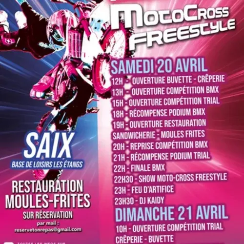 Evenement à la base de loisir des étangs de Saix