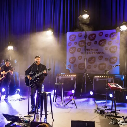 Patrick Bruel et Ycare au PMC de Strasbourg