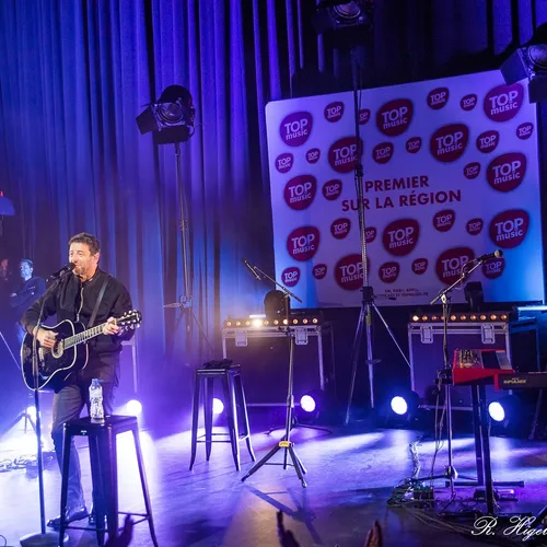 Patrick Bruel et Ycare au PMC de Strasbourg