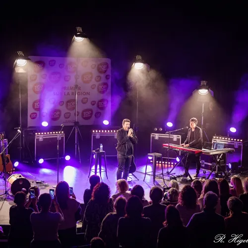 Patrick Bruel et Ycare au PMC de Strasbourg