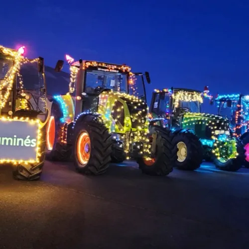 Bas-Rhin : trois parades de tracteurs illuminés