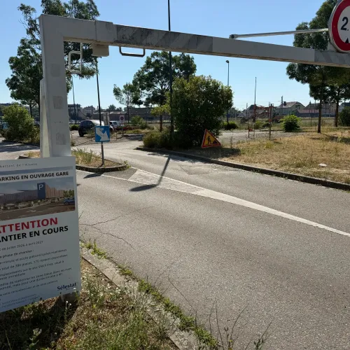 Gare de Sélestat : début du chantier du futur parking