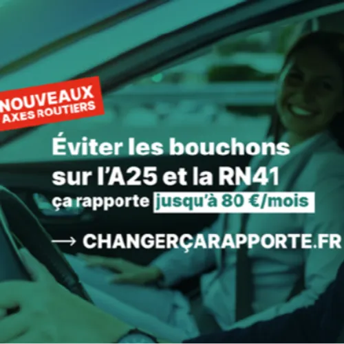 Les préinscriptions pour l'écobonus sur l'A25 et la RN41 sont ouvertes